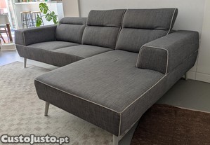 Sof Anaric Oliver 2,60m com chaise longue, estilo nrdico