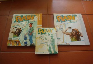 Manual e 2 Cadernos de Atividades Novos "Flash 6"/ Inglês/ 6.º ano/ Portes Grátis