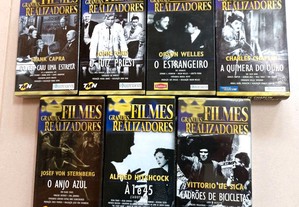 Lote de 7 Filmes VHS - Coleção Grandes Realizadores