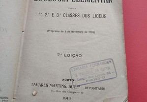 Zoologia Elementar 1919 Maximiano Lemos