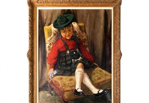Pintura criança Realismo Wojciech Gerson século XIX