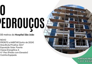 Apartamento T0 em Pedrouços, Porto (a 1500 metros do Hospital São João)