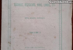 Trovador 1876 Modinhas, Recitativos, Arias. Lndus, etc