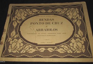 Livro Rendas Ponto de cruz e Arraiolos 1945