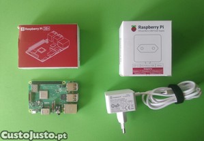 Raspberry Pi 3 Model B+ 1GB e Carregador