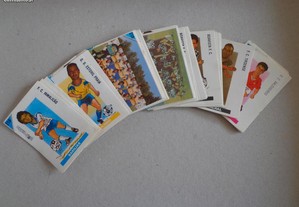 Cromos caderneta de futebol Bola ao Centro 92-93
