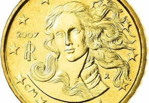 Moeda de Euro - Itália 10 Cêntimos 2007