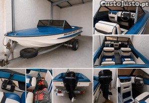 Lancha Concord 490 com Motor Mercury 50HP + Reboque matriculado - Pronto a navegar