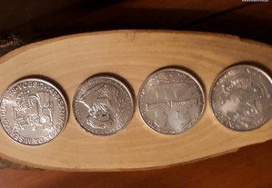 4 moedas comemorativas escudos
