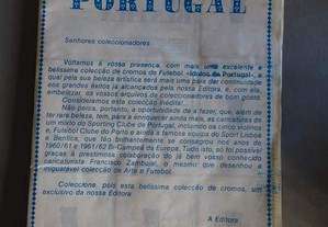 Caderneta de cromos de futebol Ídolos de Portugal