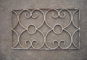 Grade ferro antiga vintage para restauro decoração bom estado