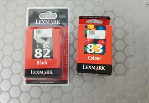 Tinteiro Lexmark 82 Preto e 83 Cor
