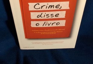 Crime, Disse o Livro, de Anthony Horowitz. Novo.