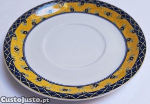 Prato Canarias Amarelo Flores Azul - Vista Alegre