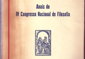 Anais do IV Congresso Nacional de Filosofia (1962) - Vários Autores