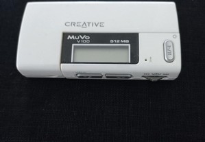 Leitor de MP3 branco da Creative MuVo v100