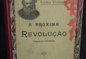 Livro A Próxima Revolução Tolstoi 1ª edição 1908