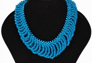 Colar Azul NOVO envio gratis - Pituxa Jewelry