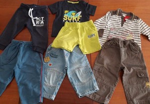 Lote roupa bebé 9-12 meses