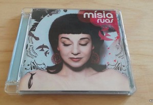 CD duplo Mísia RUAS com as letras das músicas.
