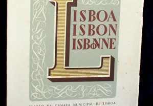 Livro Lisboa Lisbon Lisbonne Rodrigues Cavalheiro 1952