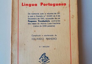 Guia ortográfico da língua portuguesa - edição de Eduardo Pinheiro, 1946