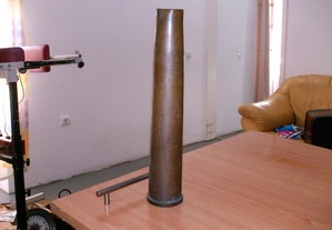Antigo envolucro de munição 40mm