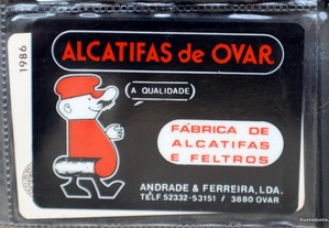 Calendário Alcatifas de Ovar ano 1986