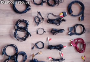 Vrios cabos para Hi-Fi, imagem, consolas e telefones.