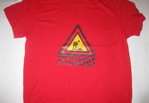 T-shirt com piada/Novo/Embalado/Vermelha/Modelo 6