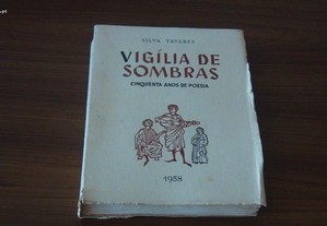 Vigília de sombras de Silva Tavares 50 anos poesia de Silva Tavares 1 Edição AUTOGRAFADA