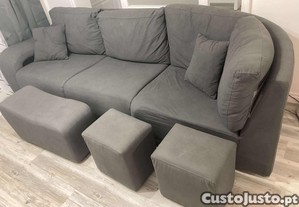 Sof cinza escuro