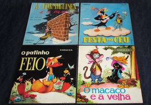Vinil Histórias Infantis e Canções da Roda Teatro Disquinho Single Carioca 