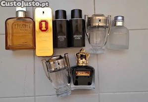 9 Frascos de Perfumes Originais (Armani,Paco Rabanne,Scandal,CK,D&G)
