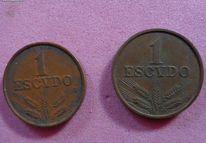 3 moedas 1 escudo 1973 e 1975 - 50 centavos 1976