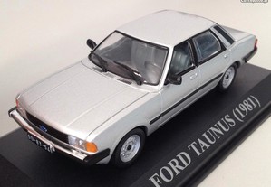 * Miniatura 1:43 Ford Taunus 1.6 GL (1981) Queridos Carros | Matricula Portuguesa