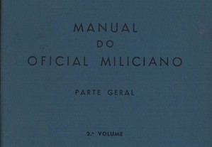 Livro Manual do Oficial Miliciano - 2º Volume
