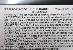 Smartv Thomson 65ud6406 ecr partido
