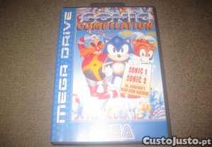 Jogo "Sonic Compilation" para Sega Mega Drive