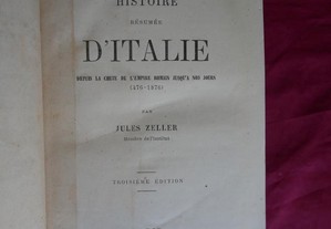 Histoire Résumée dItalie depuis la chute de lEmpire Romain jusqua nos jours. 1876