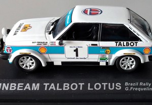 * Miniatura 1:43 Sunbeam Talbot Lotus #1 Guy Fréquelin | Rally do Brasil 1981
