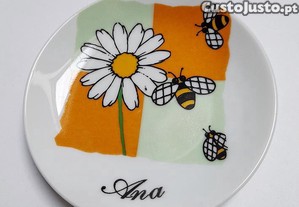 Antigos Pratinhos Loia Vintage Faiana Pratos Nomes Ana Vera Jorge Joo