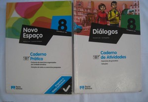 Cadernos de atividades do 8º ano Matemática e Português