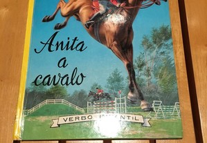 Livro antigo Anita a cavalo verbo infantil