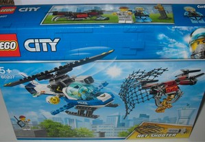Helicóptero da Polícia + Drone (Lego)