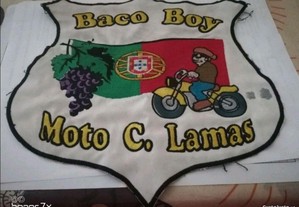 Bonito patche emblema de blusão do Moto Clube de Lamas de Miranda do corvo