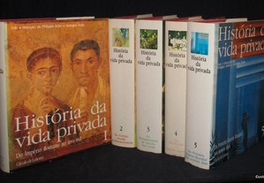 Livros História da Vida Privada 5 volumes Completo