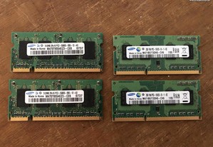 Memória RAM 512mb e 2gb