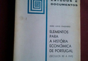 João Lúcio d'Azevedo-Elementos Para a História Económica-1967