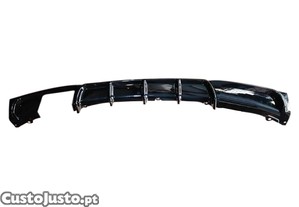 Difusor / Lip / Spoiler BMW F30 / F31 2011 - 2019 M-Performance Dupla Saida em preto piano brilhante em plástico ABS